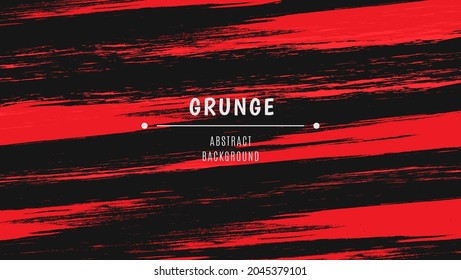 Abstract Red Diagonal Scratch Grunge Texture In Black Background