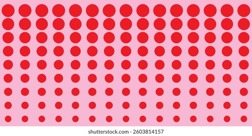  Abstract red dot icon. Halftone dots line Vector pink background illustration symbol design eps 10