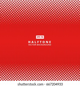 Abstract red dotted line vector halftone effect background with copy space