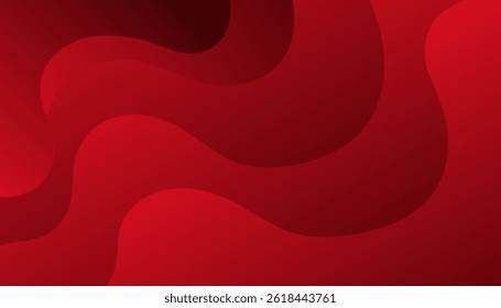 Abstractas rojo. Onda de sonido dinámica. Elemento de diseño. Ilustración vectorial
