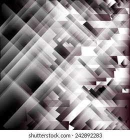 Abstract red element over black background 
