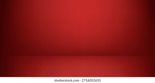 Abstrakter roter, leerer Hintergrund. Anzug für Studiozimmer