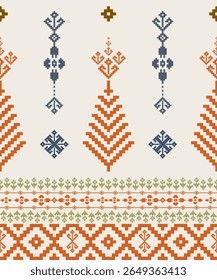 Abstract red ethnic art .Seamless pattern in tribal,folk embroidery,and Native American style.
Aztec geometric art ornament print.Design for carpet,cover.Wallpaper,wrapping,fabric,clothing.