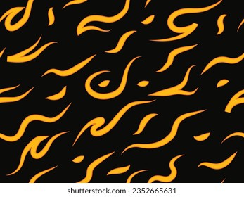 Abstrakte rote Feuerkunst nahtlose Mustergrafik. flammenförmiger Hintergrund