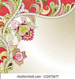 Resumen Floral roja