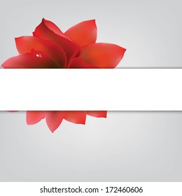 Abstrakte rote Blume mit Farbverlauf-Mesh, Vektorgrafik