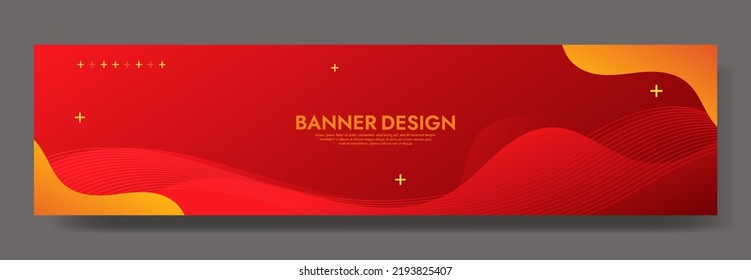 Resumen de la plantilla de la pancarta del líquido rojo. Diseño de fondo moderno. color de gradiente. Ondas dinámicas. Composición de formas líquidas. Ajustar para banderas