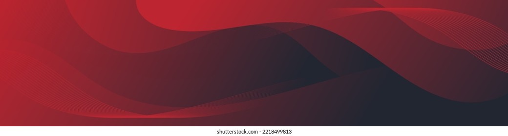 Abstract Red Fluid Banner Template. Modern background design. gradient color. Dynamic Waves. Liquid shapes composition. Fit for banners