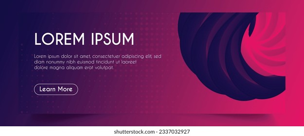 Abstract Red Fluid Banner Template. Modern background design. gradient color. Dynamic Waves. Liquid shapes composition. Fit for banners