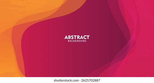 Abstract Red Fluid Banner Template. Modern background design. gradient color. Dynamic Waves. Liquid shapes composition. Fit for banners