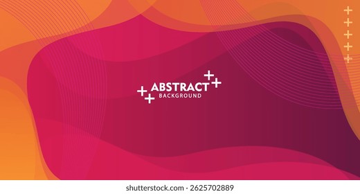 Abstract Red Fluid Banner Template. Modern background design. gradient color. Dynamic Waves. Liquid shapes composition. Fit for banners