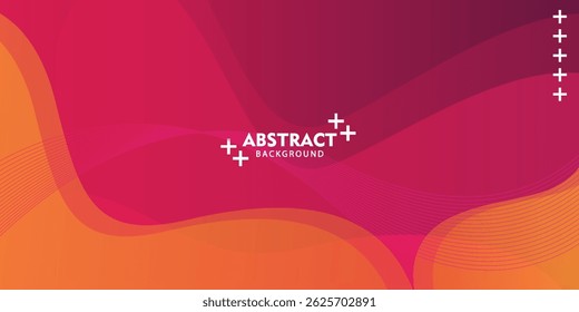 Abstract Red Fluid Banner Template. Modern background design. gradient color. Dynamic Waves. Liquid shapes composition. Fit for banners
