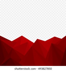 Abstract red geometric background, Christmas background - Vector