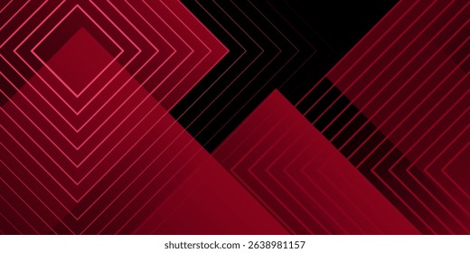 Abstract red geometric background. Creative illustration for poster, web, landing, page, cover