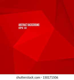 Abstract Red Geometric Background For Design