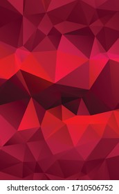 Fondo geométrico rojo abstracto para el diseño
