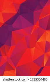 Abstract red geometric background for design