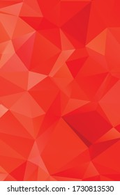Abstract red geometric background for design