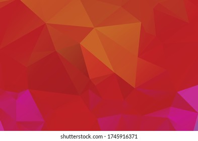 Abstract red geometric background for design