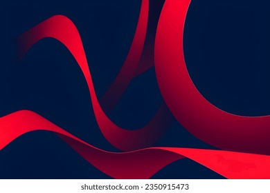 Abstract red geometric background. Dynamic shapes composition. Vector illustration.
