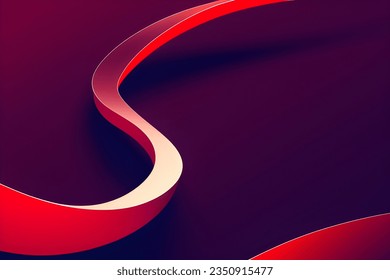 Abstract red geometric background. Dynamic shapes composition. Vector illustration.