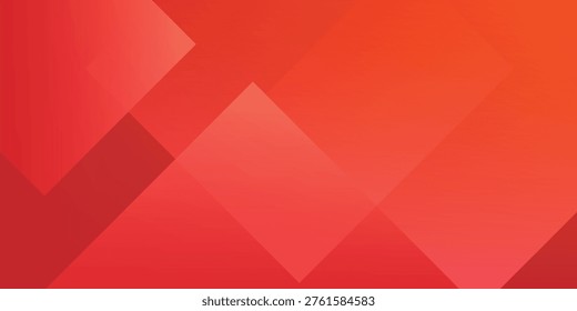 Abstract Red Geometric Background With Gradient Squares For Modern Corporate Banner And Presentation Design eps10