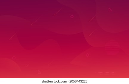 Abstract red geometric background. Modern background design. gradient color. Fluid shapes composition. Fit for presentation design. website, basis for banners, wallpapers, brochure, posters