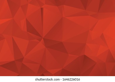 Abstract Red Geometric Background. Raster Illustration