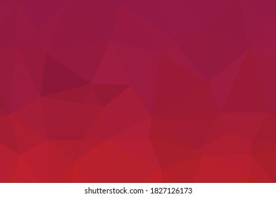 Abstract Red Geometric Background. Raster Illustration