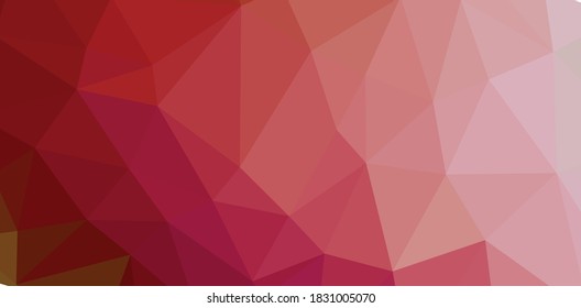 Abstract Red Geometric Background. Raster Illustration