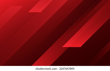 Abstract red geometric background with stripes. Dynamic shapes composition. Eps10 vector