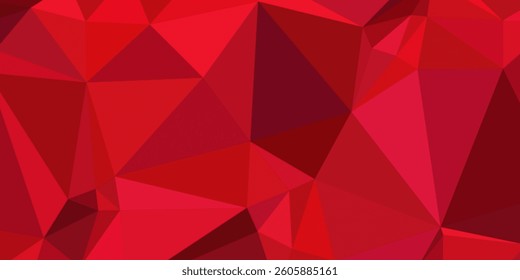 Abstract red geometric background.Vector illustration