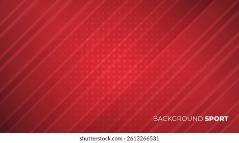 Abstract red geometric composition, speed technology futuristic sport design background vector illustration.