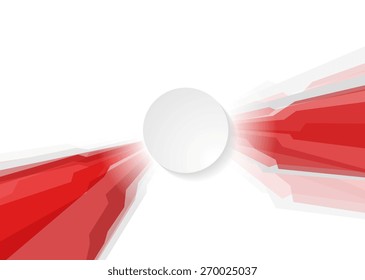 Abstrakter roter geometrischer Concept-Hintergrund. Vektordesign