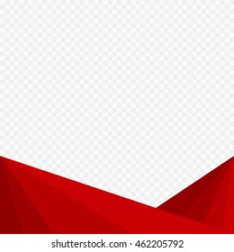 Abstract red geometric, Design template background for book cover brochure flyer poster - Vector