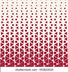 abstract red geometric halftone triangle gradient pattern background