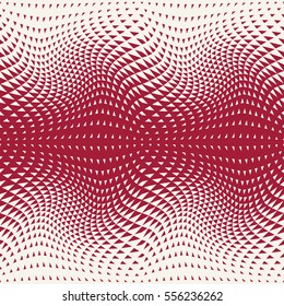 Abstract red geometric hipster fashion design print halftone triangle pattern