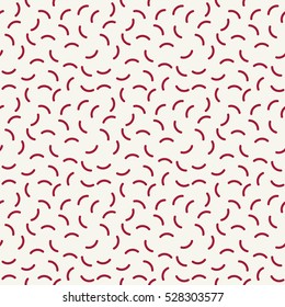 Abstract red geometric hipster memphis fashion pillow pattern