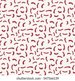 Abstract red geometric hipster memphis fashion pillow pattern