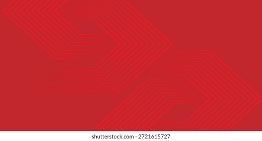 Resumo Hexágono de encravamento geométrico vermelho