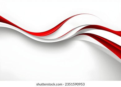 Abstract red geometric. Isolate on white background. Vector illustration.