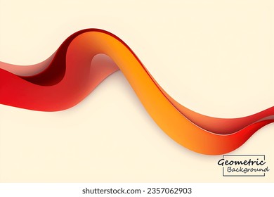 Abstract red geometric. Isolate on white background. Vector illustration.