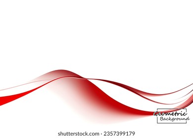 Abstract red geometric. Isolated on white background. Vector illustration.