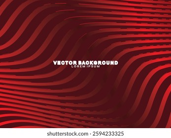 Abstract red geometric lines on red background. Modern shiny gradient red futuristic pattern. Futuristic technology concept, suitable for cover, poster, banner, flyer, website, etc.
