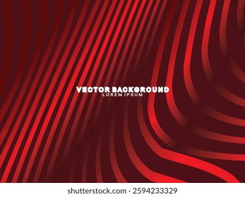 Abstract red geometric lines on red background. Modern shiny gradient red futuristic pattern. Futuristic technology concept, suitable for cover, poster, banner, flyer, website, etc.