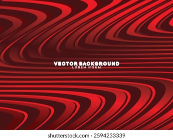 Abstract red geometric lines on red background. Modern shiny gradient red futuristic pattern. Futuristic technology concept, suitable for cover, poster, banner, flyer, website, etc.