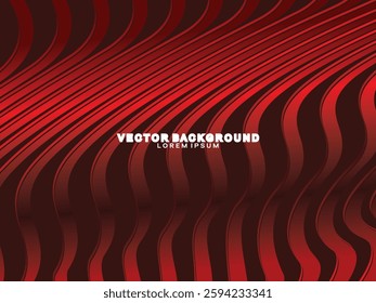 Abstract red geometric lines on red background. Modern shiny gradient red futuristic pattern. Futuristic technology concept, suitable for cover, poster, banner, flyer, website, etc.