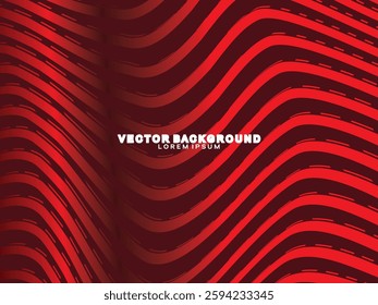 Abstract red geometric lines on red background. Modern shiny gradient red futuristic pattern. Futuristic technology concept, suitable for cover, poster, banner, flyer, website, etc.