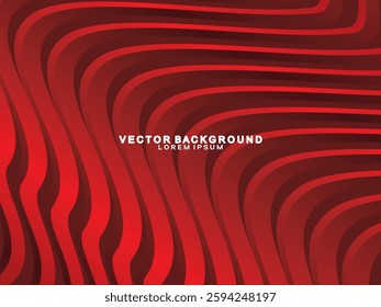 Abstract red geometric lines on red background. Modern shiny gradient red futuristic pattern. Futuristic technology concept, suitable for cover, poster, banner, flyer, website, etc.