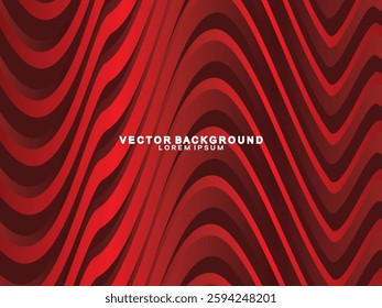 Abstract red geometric lines on red background. Modern shiny gradient red futuristic pattern. Futuristic technology concept, suitable for cover, poster, banner, flyer, website, etc.
